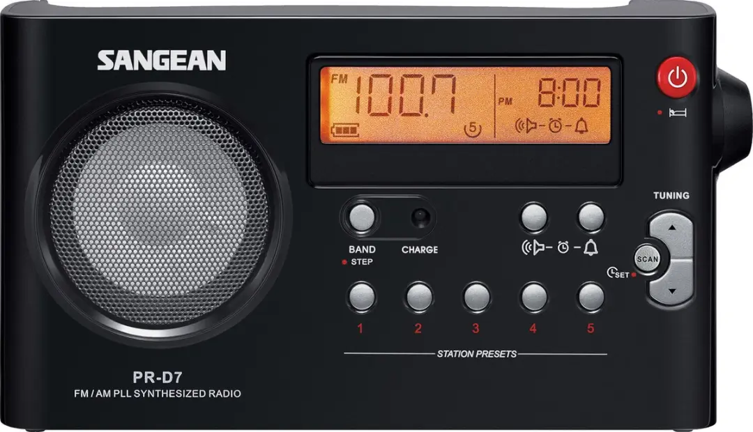 Sangean PR-D7 Draagbare Radio - Zwart