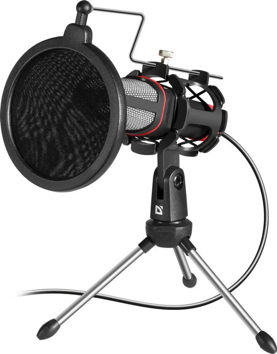 Defender FORTE GMC 300 Streammicrofoon - Bedraad - Zwart/Zilver - afbeelding 5 van 5