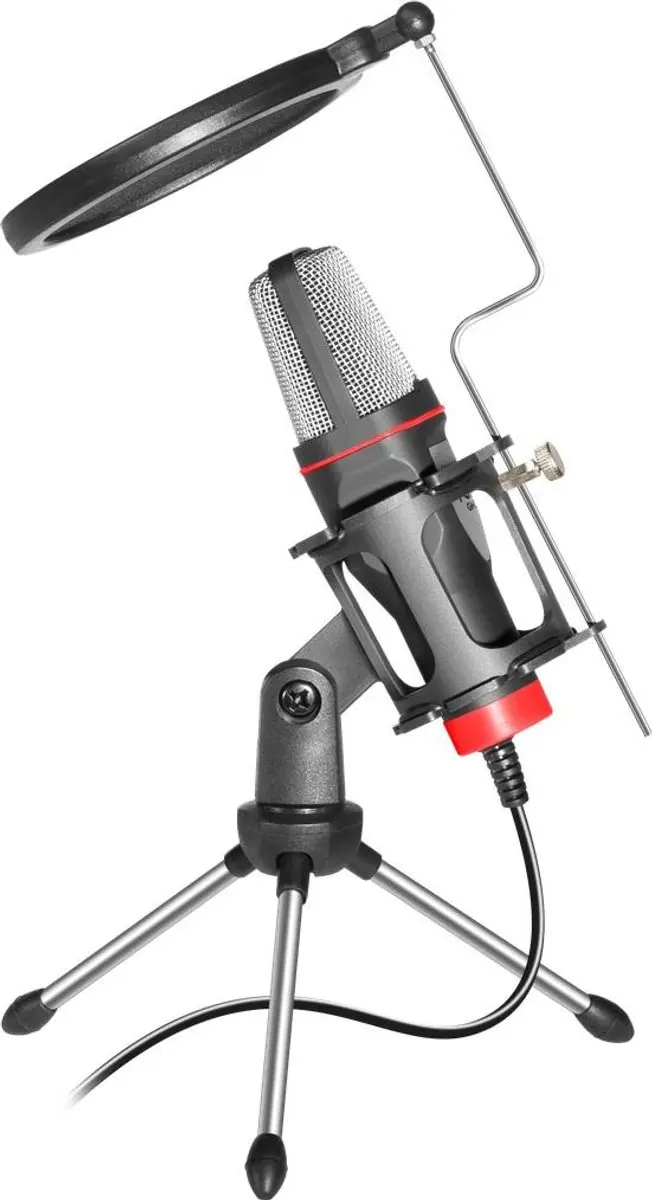 Defender FORTE GMC 300 Streammicrofoon - Bedraad - Zwart/Zilver - afbeelding 2 van 5