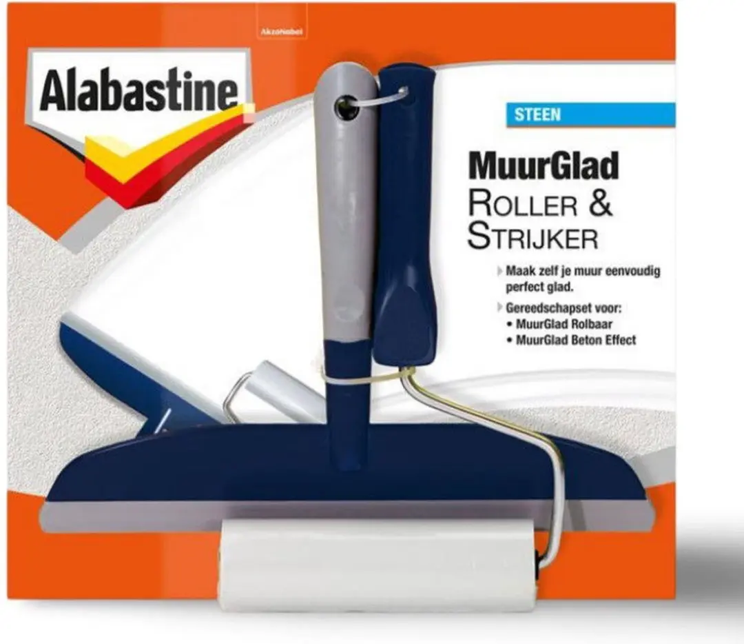 Alabastine Muurglad Roller+Strijker - Beton - Transparant