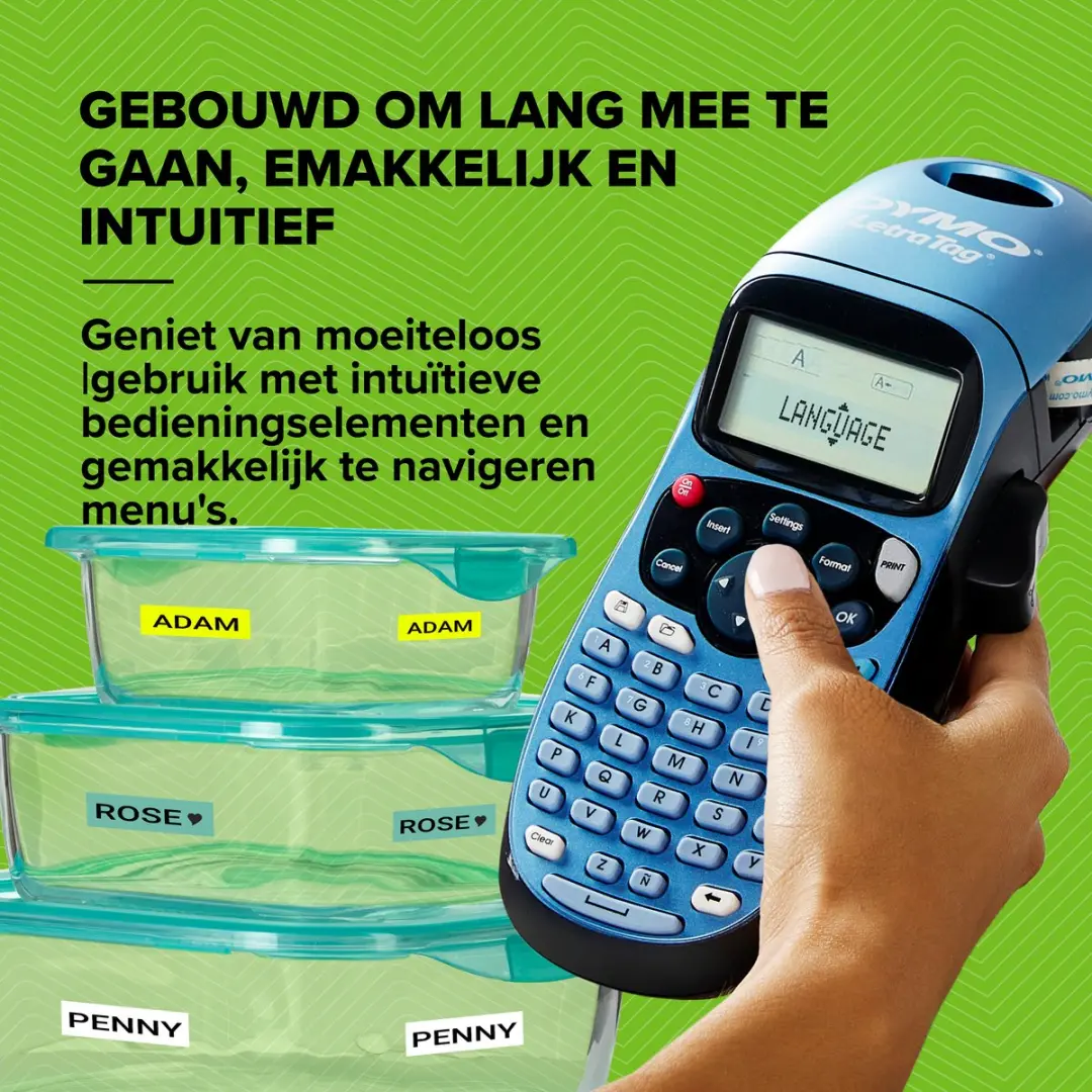 DYMO LetraTag LT-100H Labelprinter - Blauw