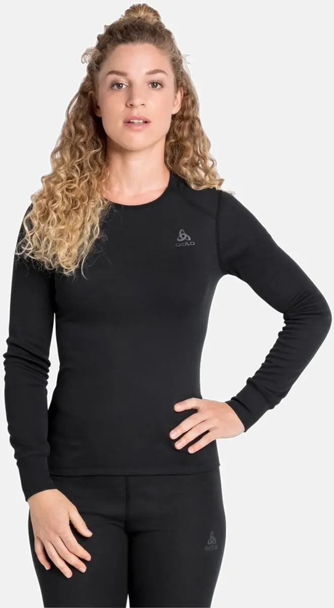ODLO Active Warm Thermoshirt Dames - S - Zwart
