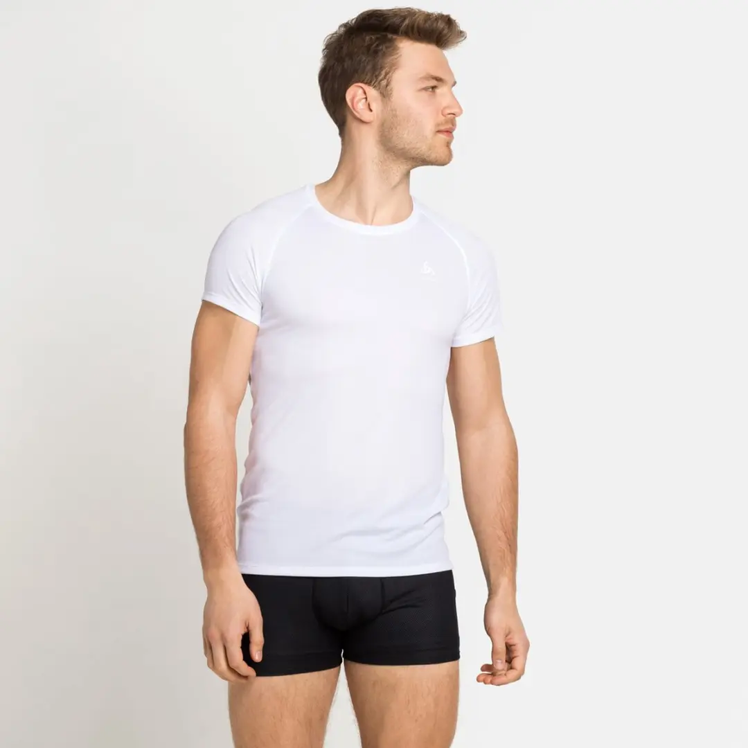 ODLO BL TOP Crew Neck T-shirt ACTIVE F-DRY LIGHT - Maat S - Wit - afbeelding 4 van 6