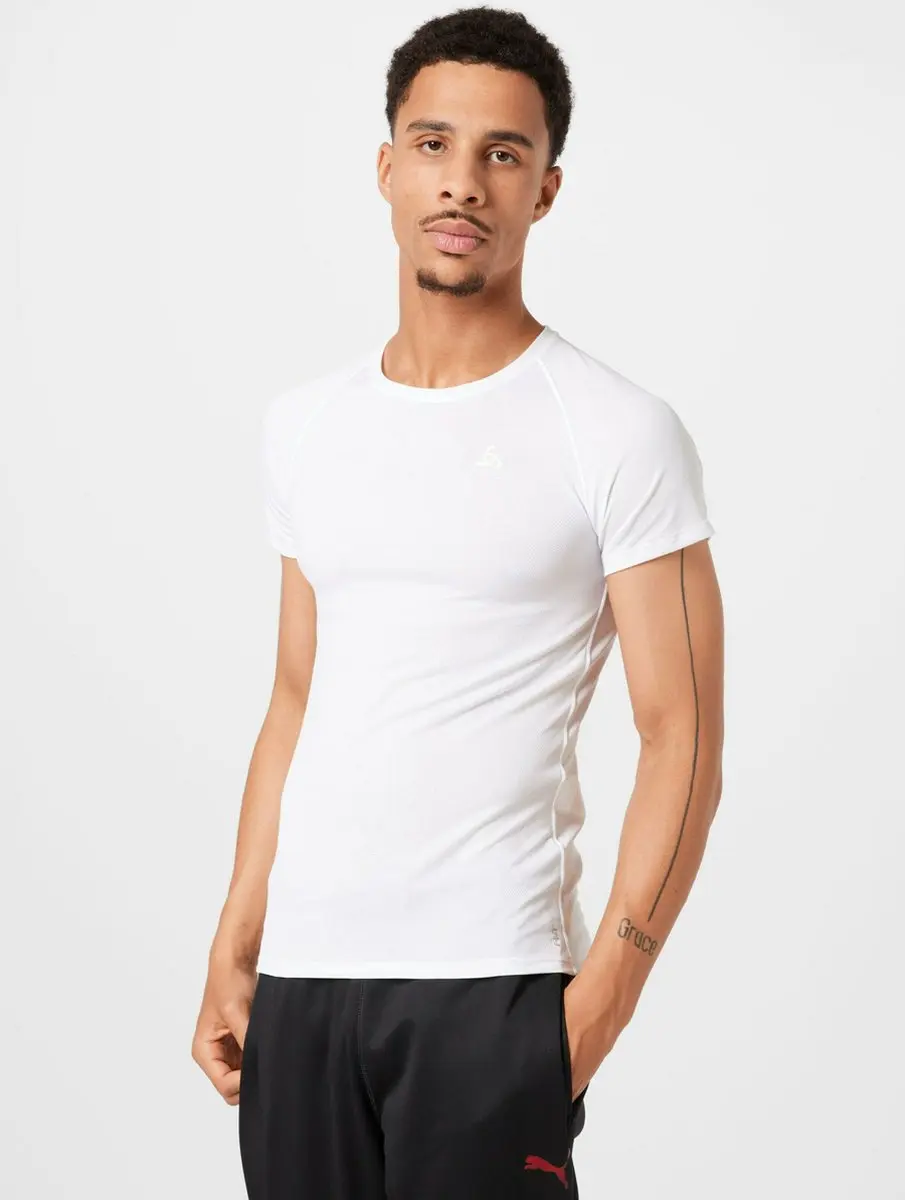 ODLO BL TOP Crew Neck T-shirt ACTIVE F-DRY LIGHT - Maat S - Wit - afbeelding 2 van 6