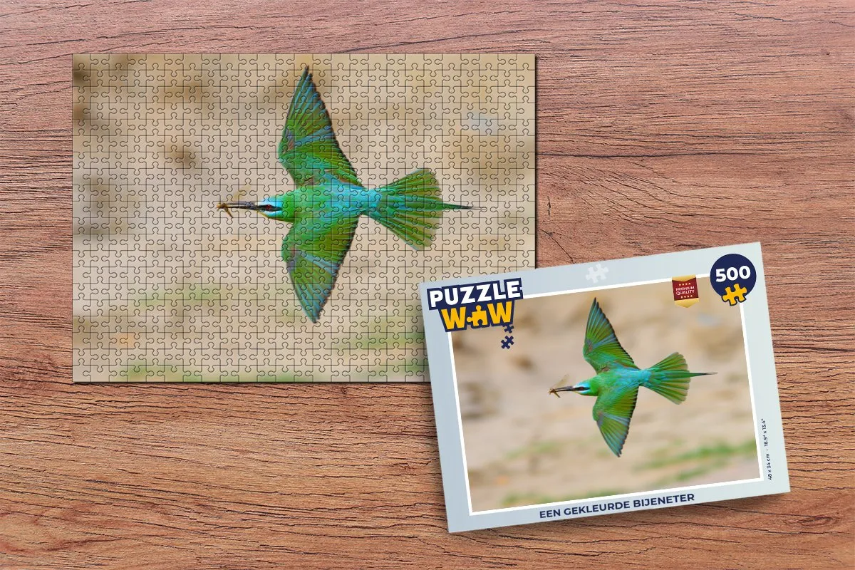 PuzzleWow Bijeneter Legpuzzel 500 Stuks - Multicolor