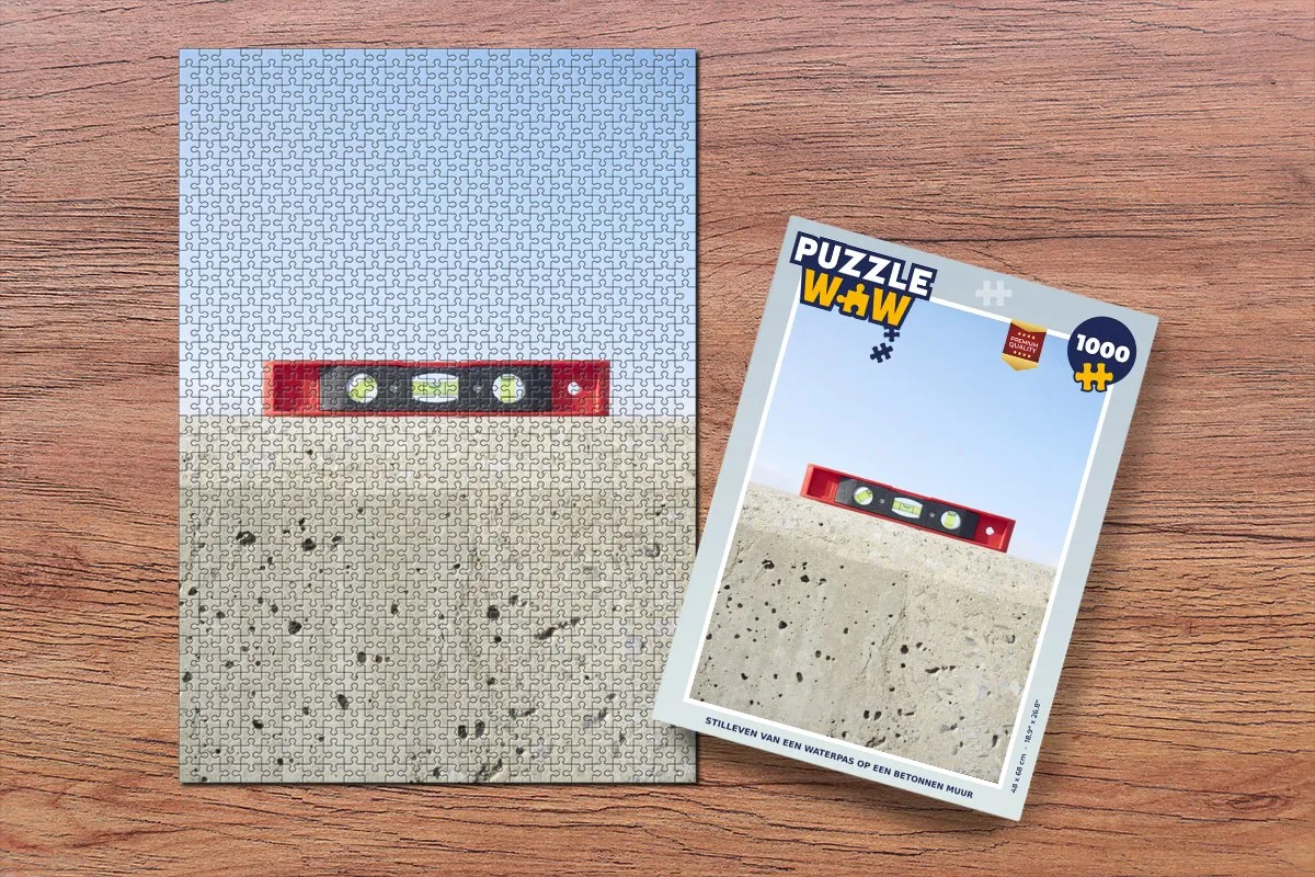 PuzzleWow Stilleven Betonprint Legpuzzel 1000 Stuks - Multicolor