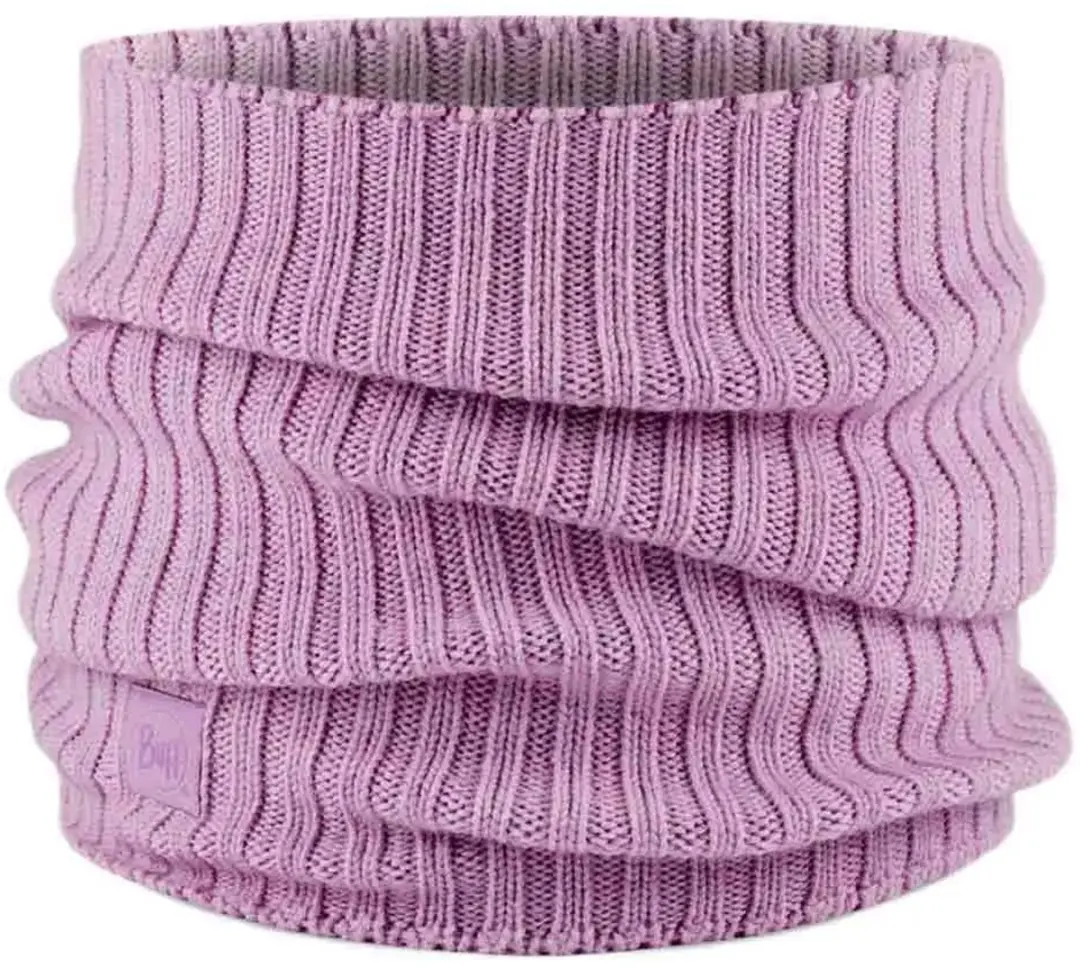 Buff Knitted Neckwarmer Norval Pansy - Paars