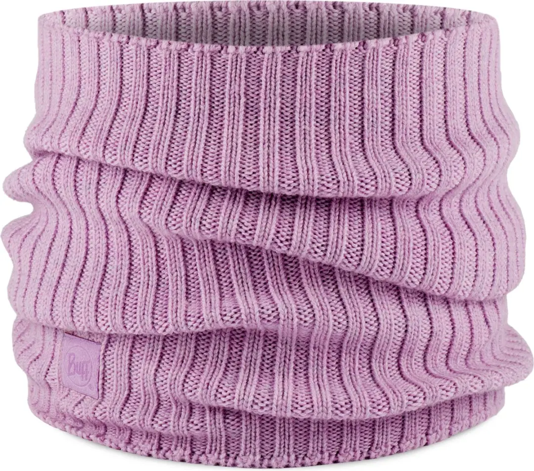 Buff Knitted Neckwarmer Norval Pansy - Paars