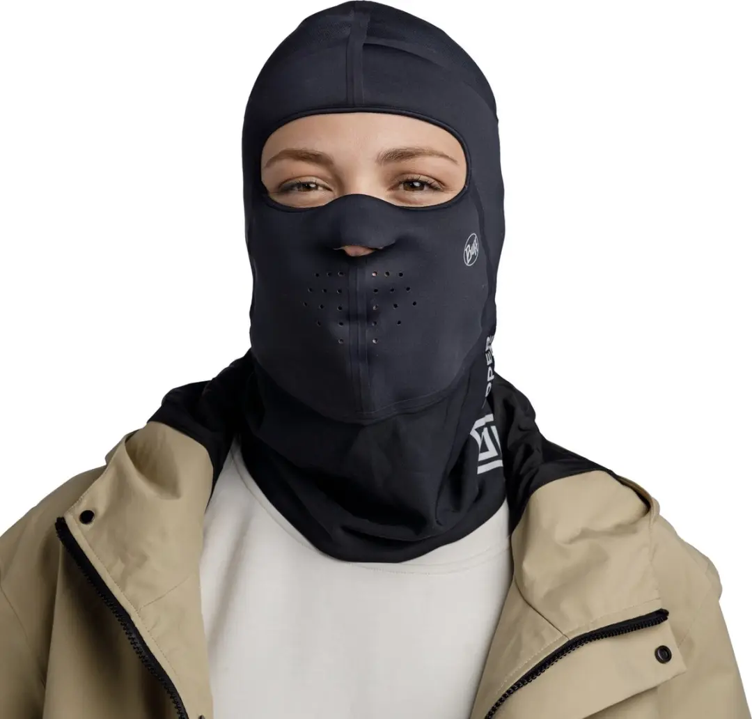 Buff Windproof Balaclava SOLID BLACK - Zwart - afbeelding 5 van 6