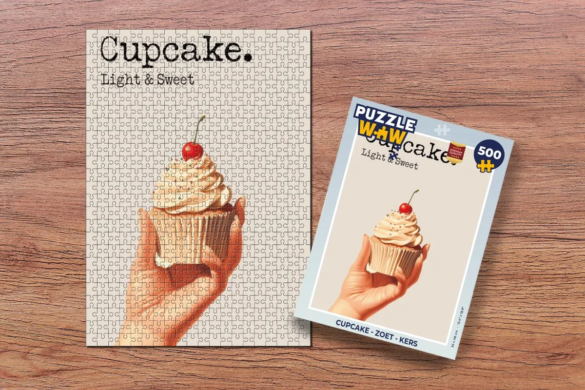 PuzzleWow Cupcake Legpuzzel 500 Stuks - MPN 8721179511273