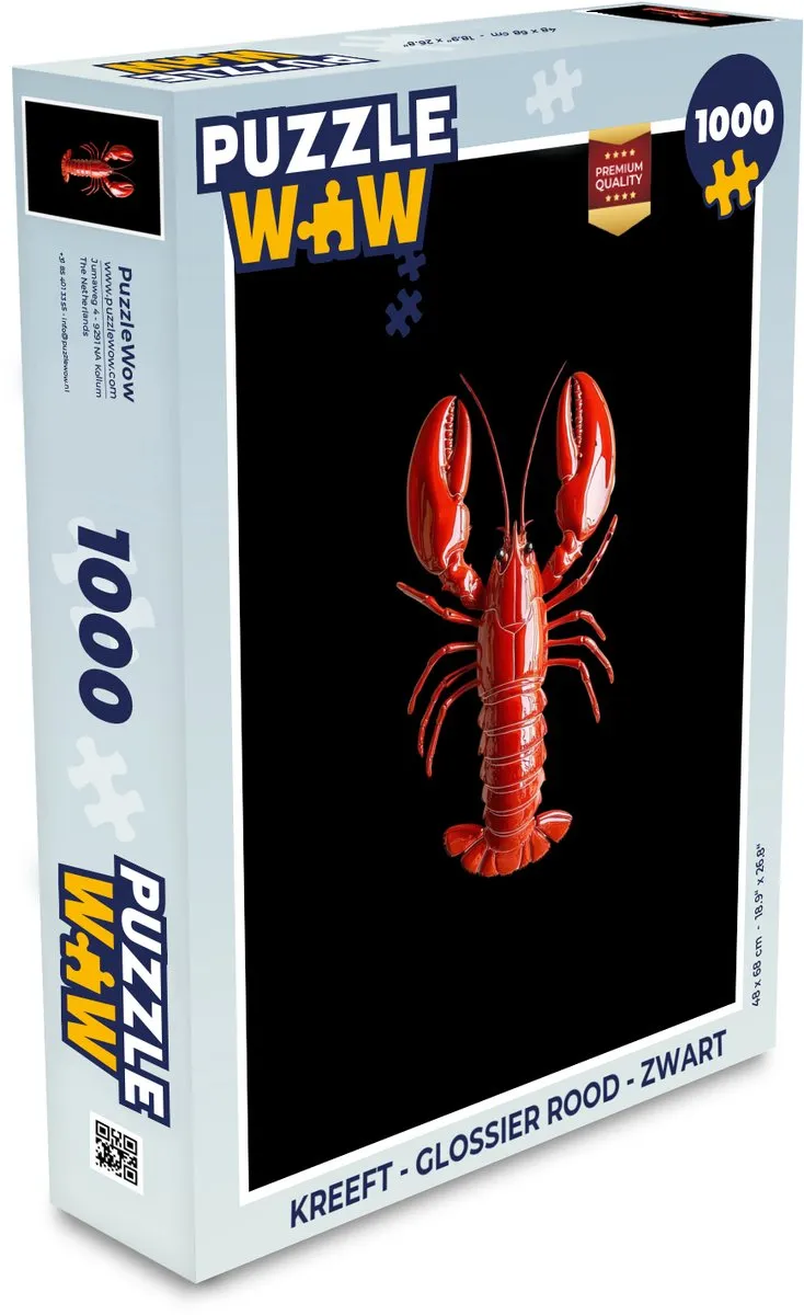 PuzzleWow Kreeft Legpuzzel 1000 Stuks