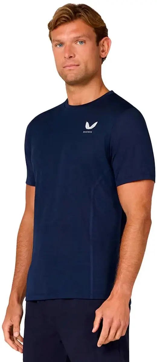 Castore Apex Engineered Knit T-shirt Met Korte Mouwen Blauw S Man