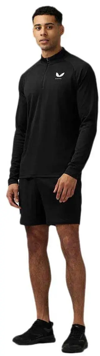 Castore Adapt Half Rits Lange Mouw T-shirt Zwart XL Man
