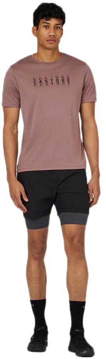 Castore Flow 2-in-1 Korte Broek Bruin S Man