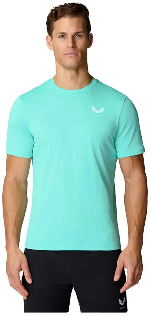 Castore Cmd30919 T-shirt Met Korte Mouwen Groen,Blauw L Man