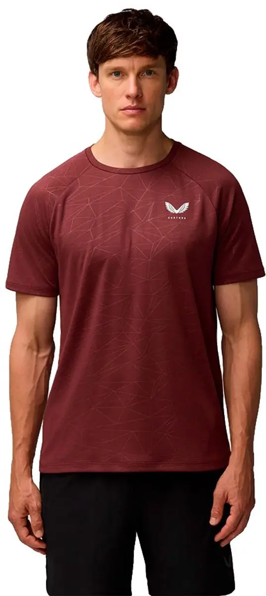 Castore Adapt Aop T-shirt Met Korte Mouwen Rood S Man
