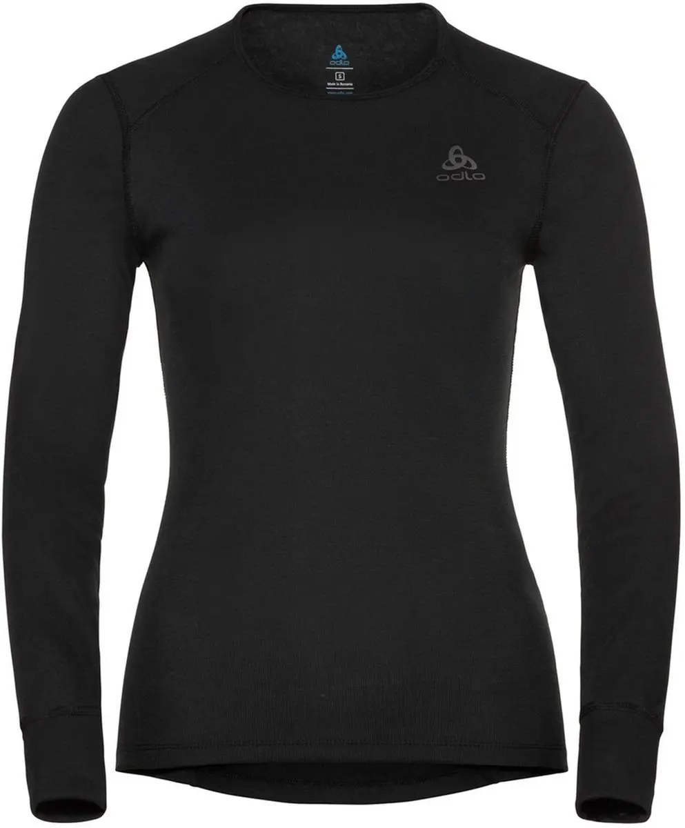 ODLO Active Warm Thermoshirt Dames XS - Zwart