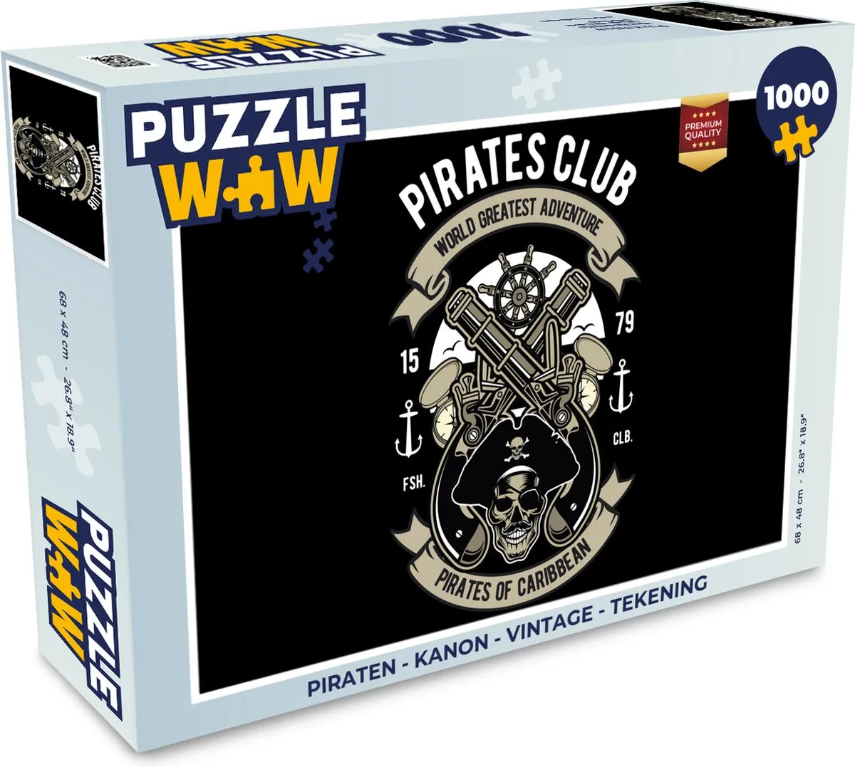 PuzzleWow Kanon Legpuzzel 1000 Stuks