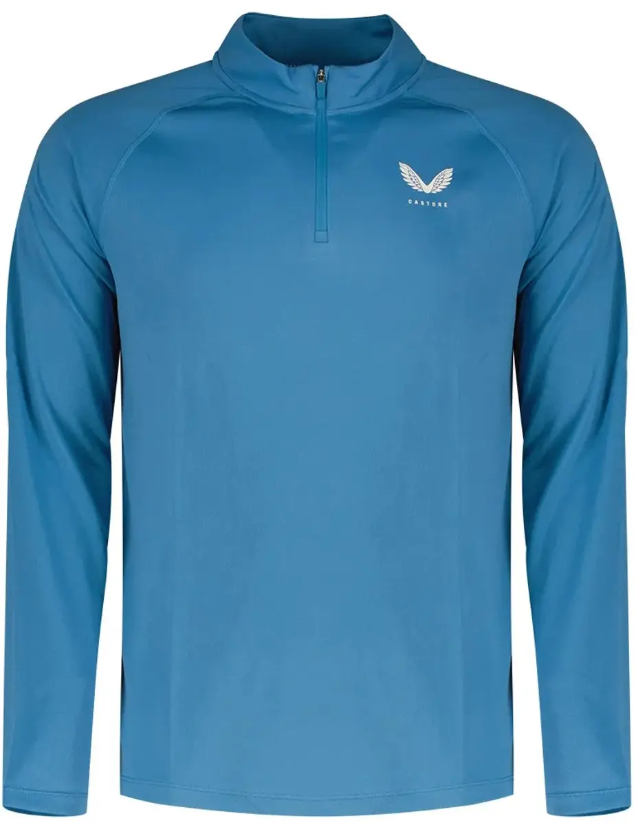 Castore Adapt Half Rits Lange Mouw T-shirt Grijs M Man