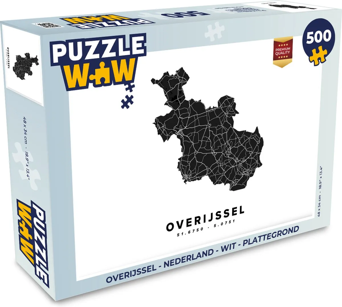 PuzzleWow Overijssel Legpuzzel 500 Stuks