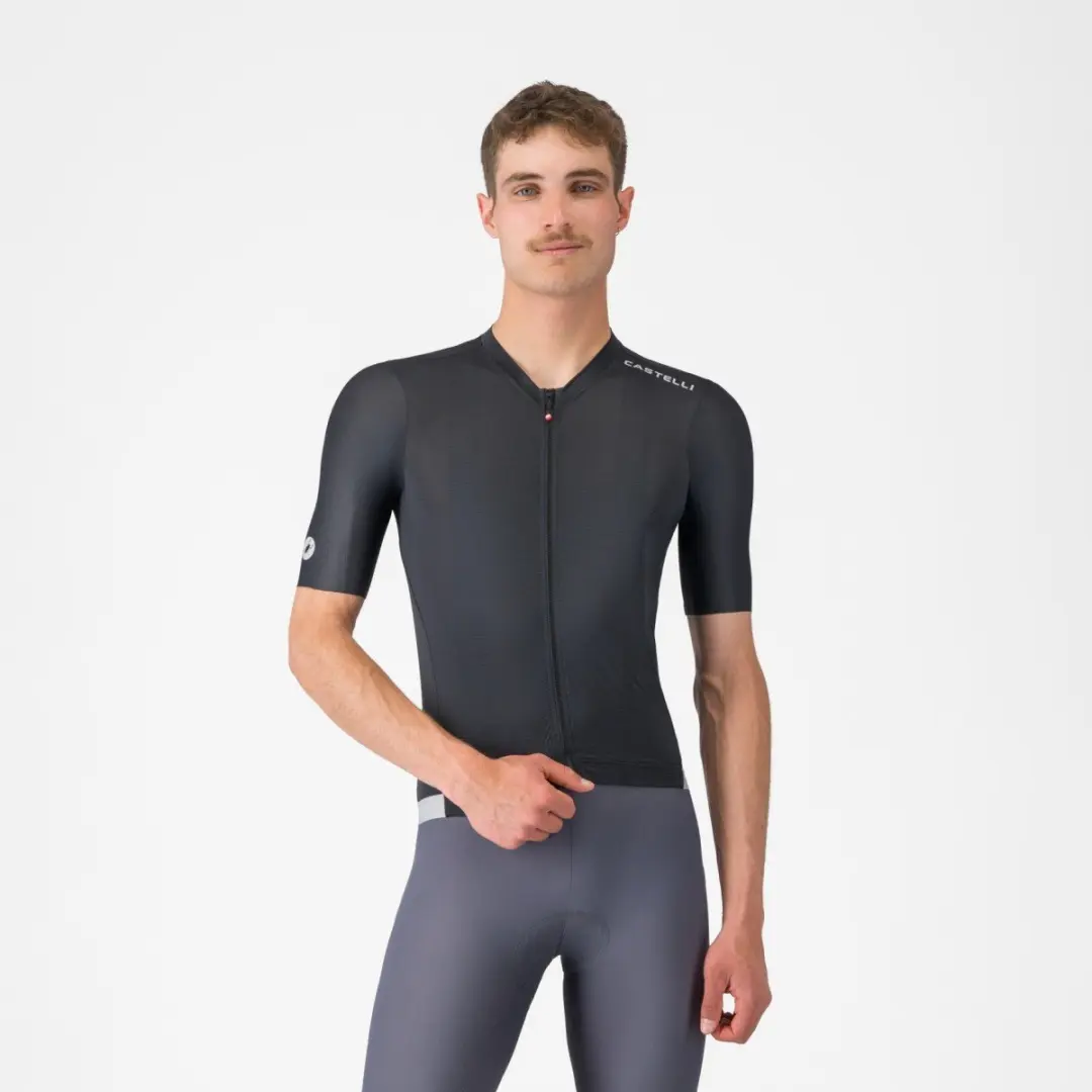 Castelli Espresso 2 Korte Mouw Wielertrui Zwart XL Man