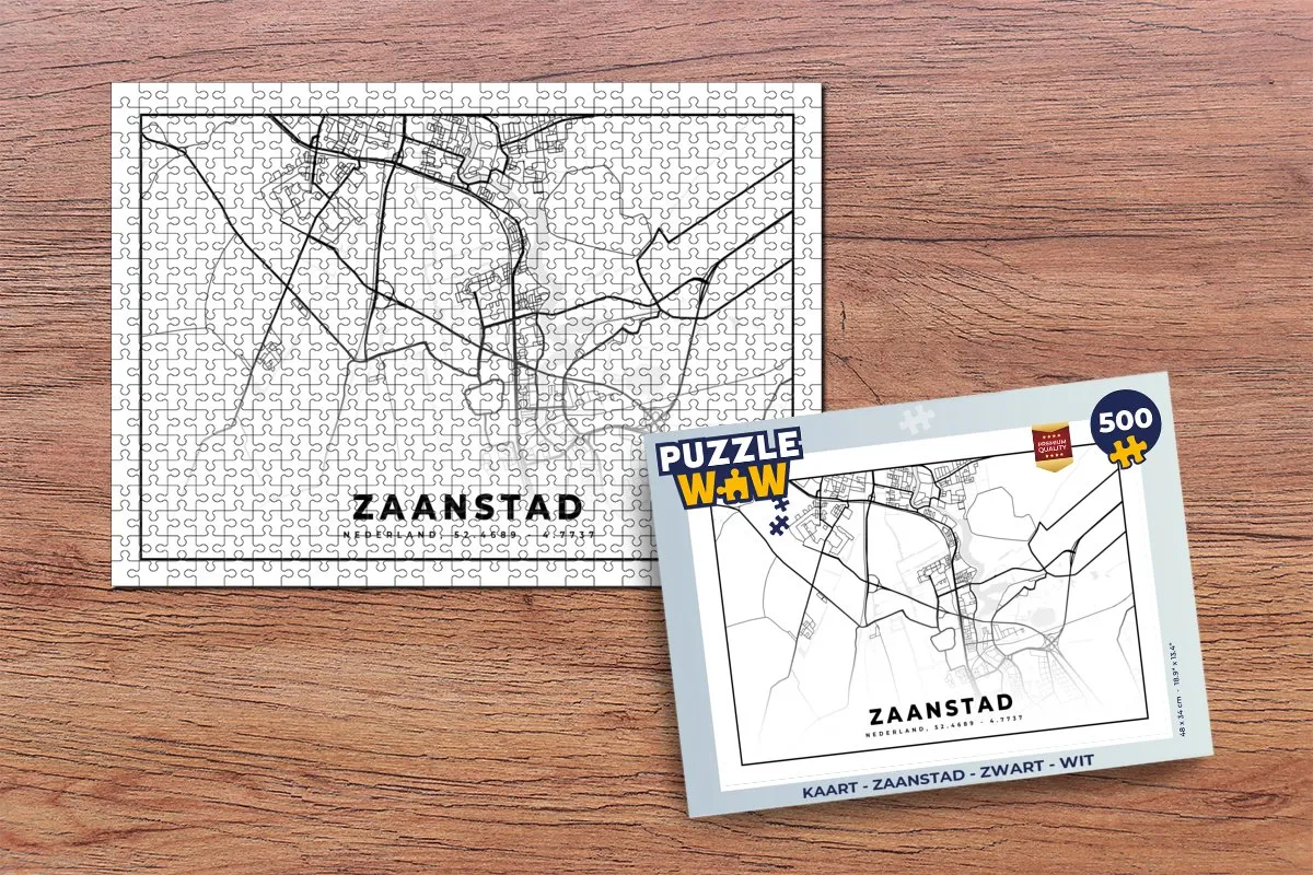 PuzzleWow Zaanstad Legpuzzel 500 Stuks - Multicolor