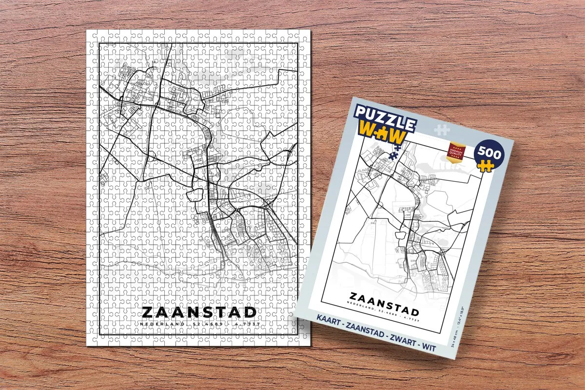 PuzzleWow Zaanstad Legpuzzel 500 Stuks - Multicolor