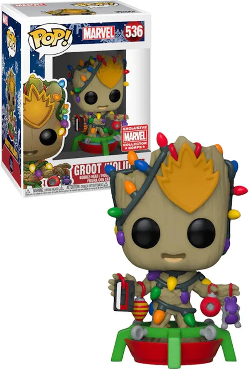 Funko Pop! Marvel: Groot (Holiday) #536 (Collector Corps Exclusive) [Condition:
