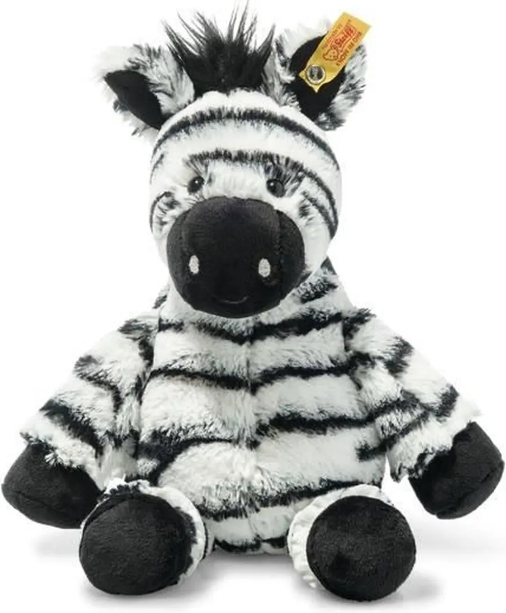 Steiff knuffel Soft Cuddly Friends zebra Zora, wit/zwart