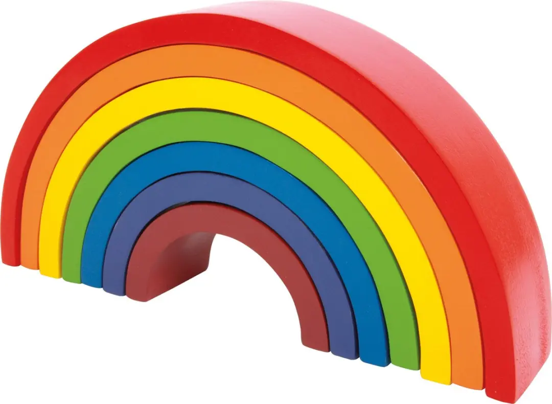 Houten regenboog speelgoed
