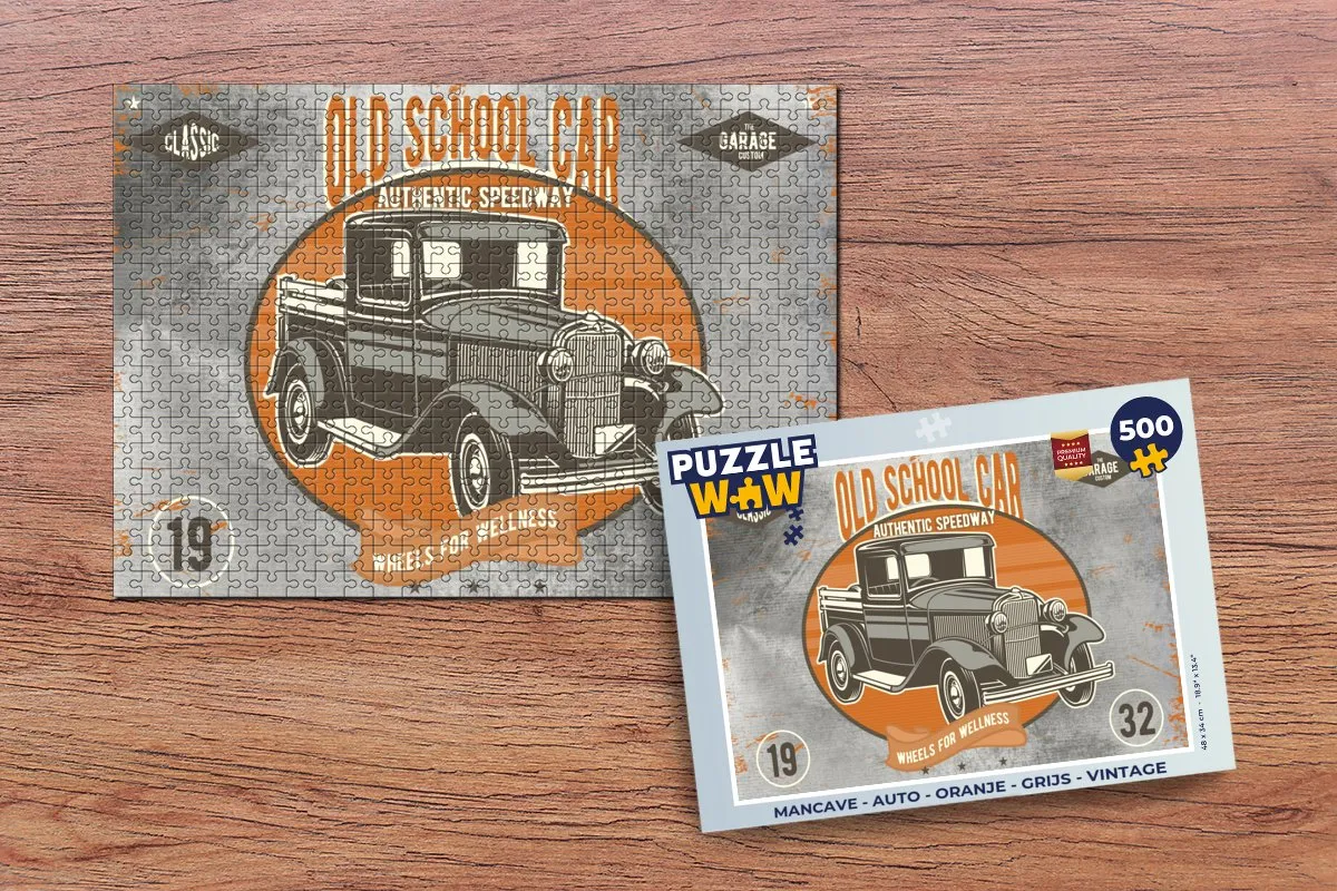 PuzzleWow Mancave Legpuzzel 500 Stuks - Multicolor