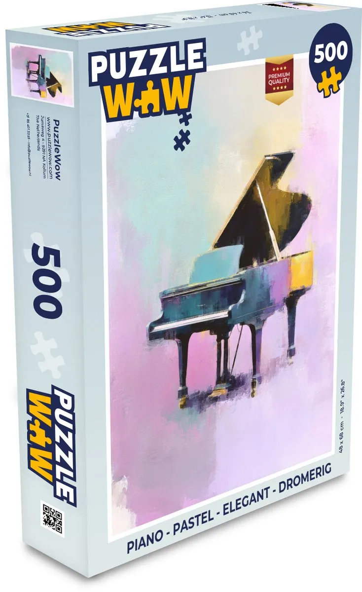 PuzzleWow Piano Legpuzzel 500 Stuks
