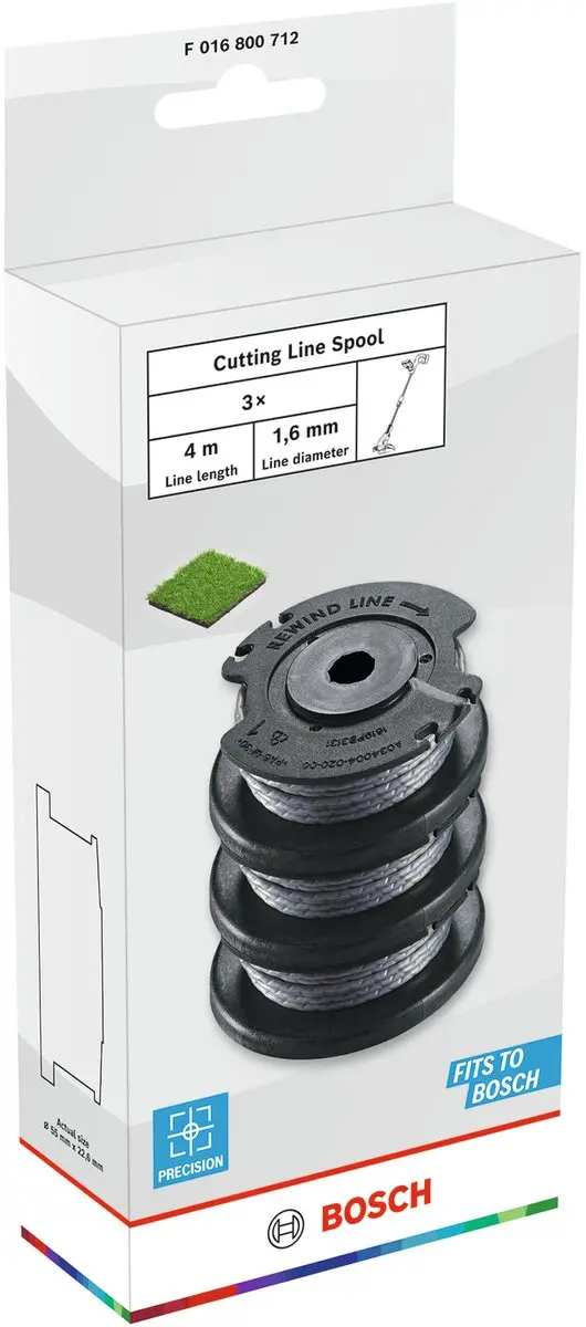 Bosch Snijdraadspoel 4m 1.6mm - 3 Stuks - afbeelding 2 van 2