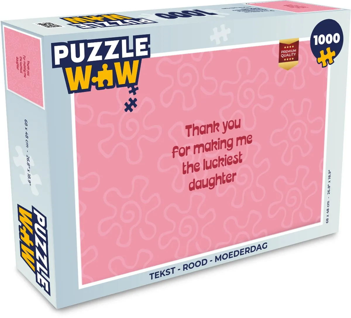 PuzzleWow Moederdag Legpuzzel 1000 Stuks