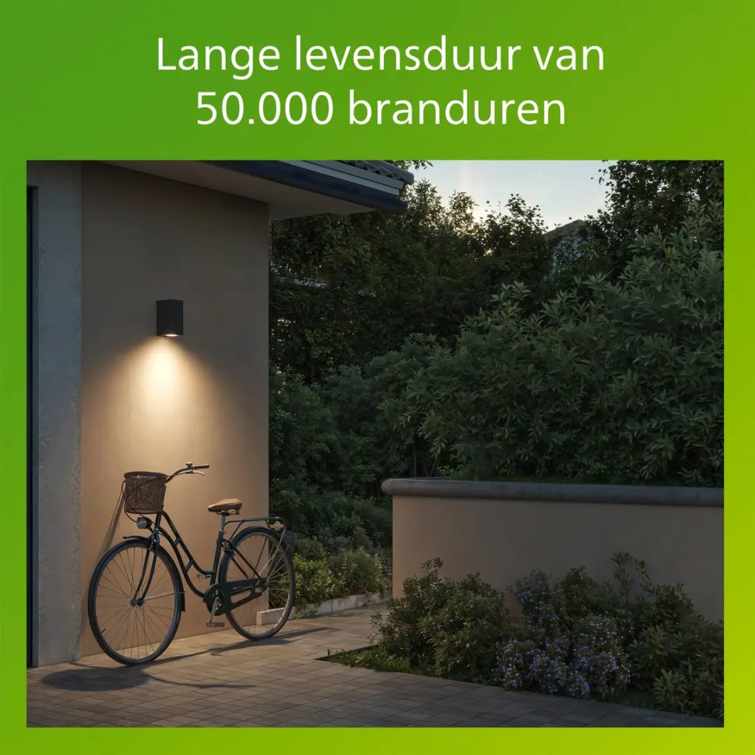 Philips Voro UltraEfficient Wandlamp 4.3W - Antraciet - afbeelding 4 van 6