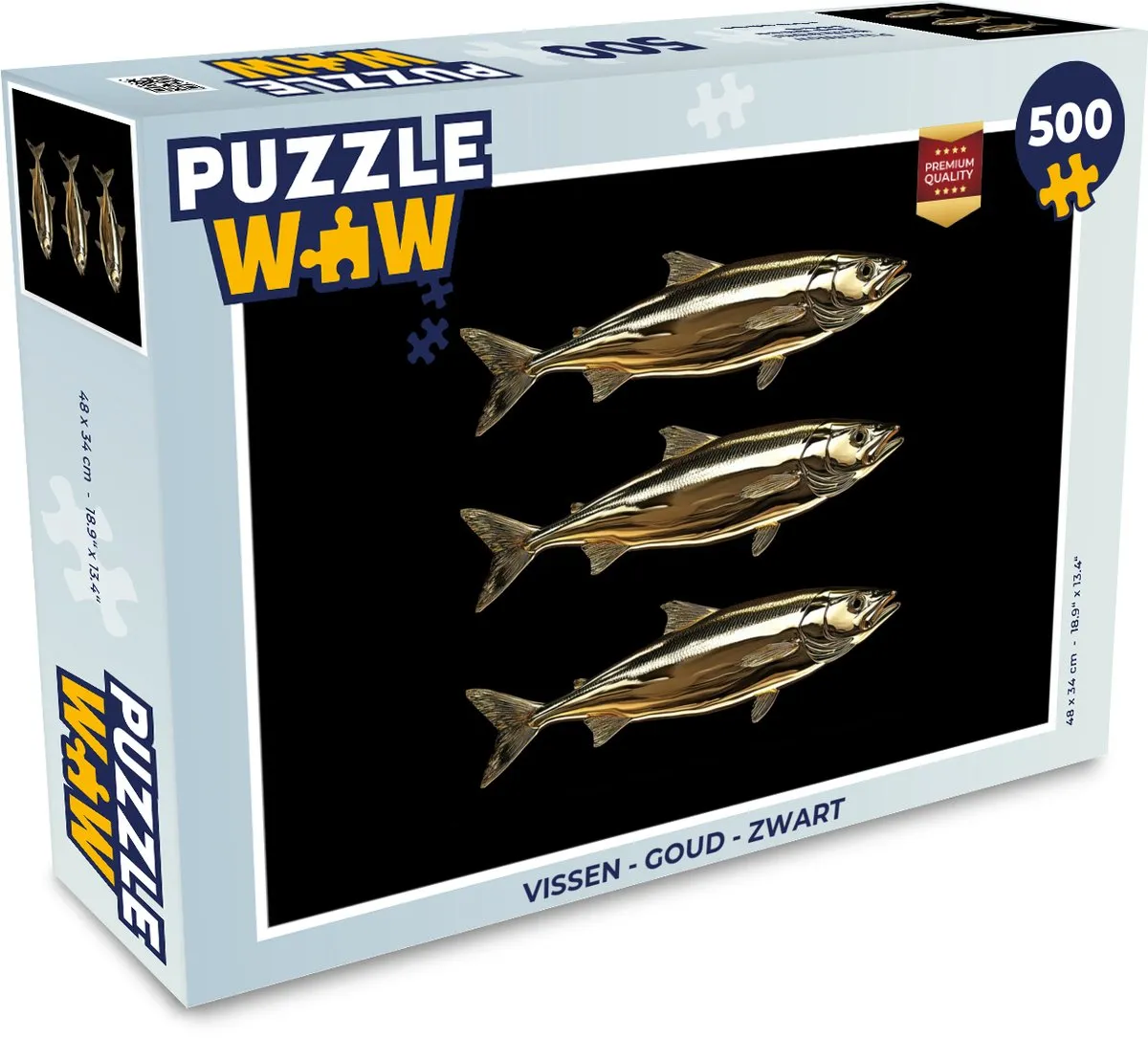 PuzzleWow Vissen Puzzel 500 Stuks