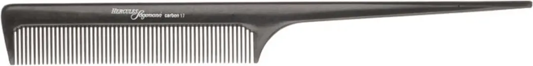 Hercules Sägemann Carbon Kam HS C17 Antraciet 8,25 inch, kam met handvat