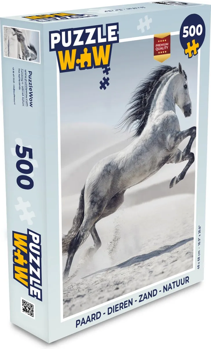 PuzzleWow Paard Dierenpuzzel 500 Stuks - Multicolor