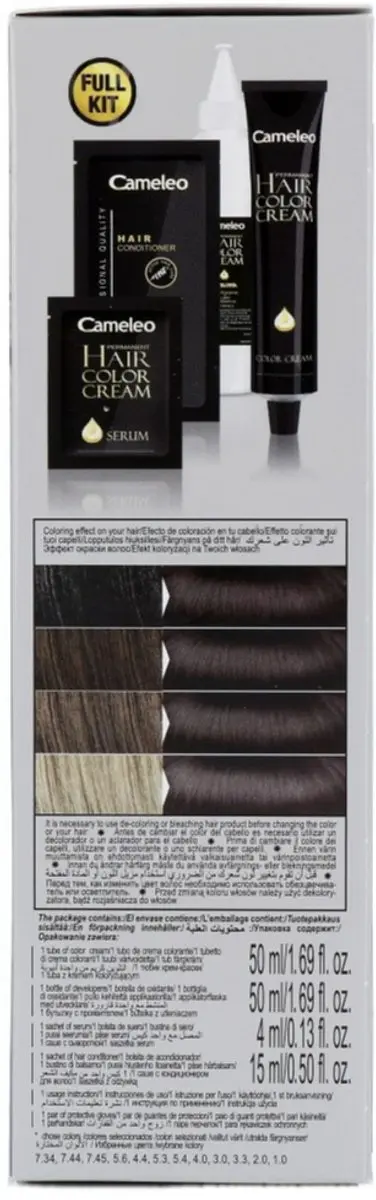 Cameleo Haarverf Donker Choco Bruin 3.3 - 171g - Rood