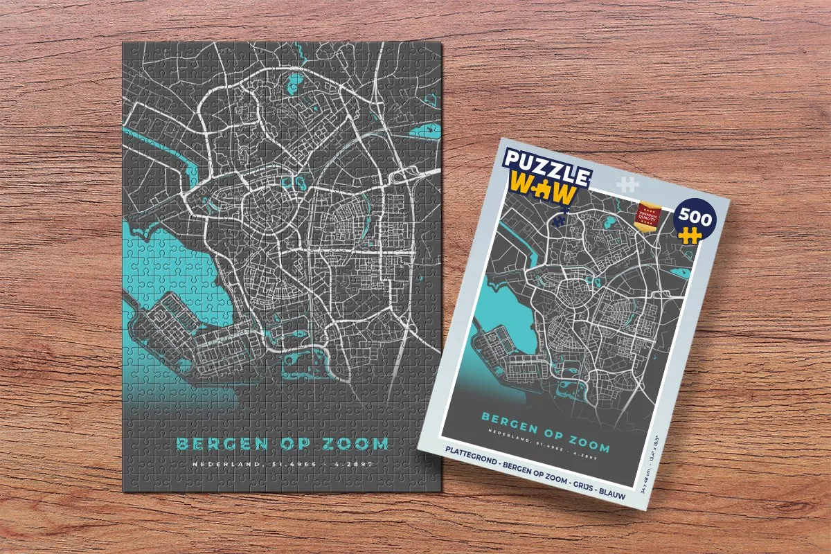 PuzzleWow Bergen op Zoom Legpuzzel 500 Stuks - Multicolor