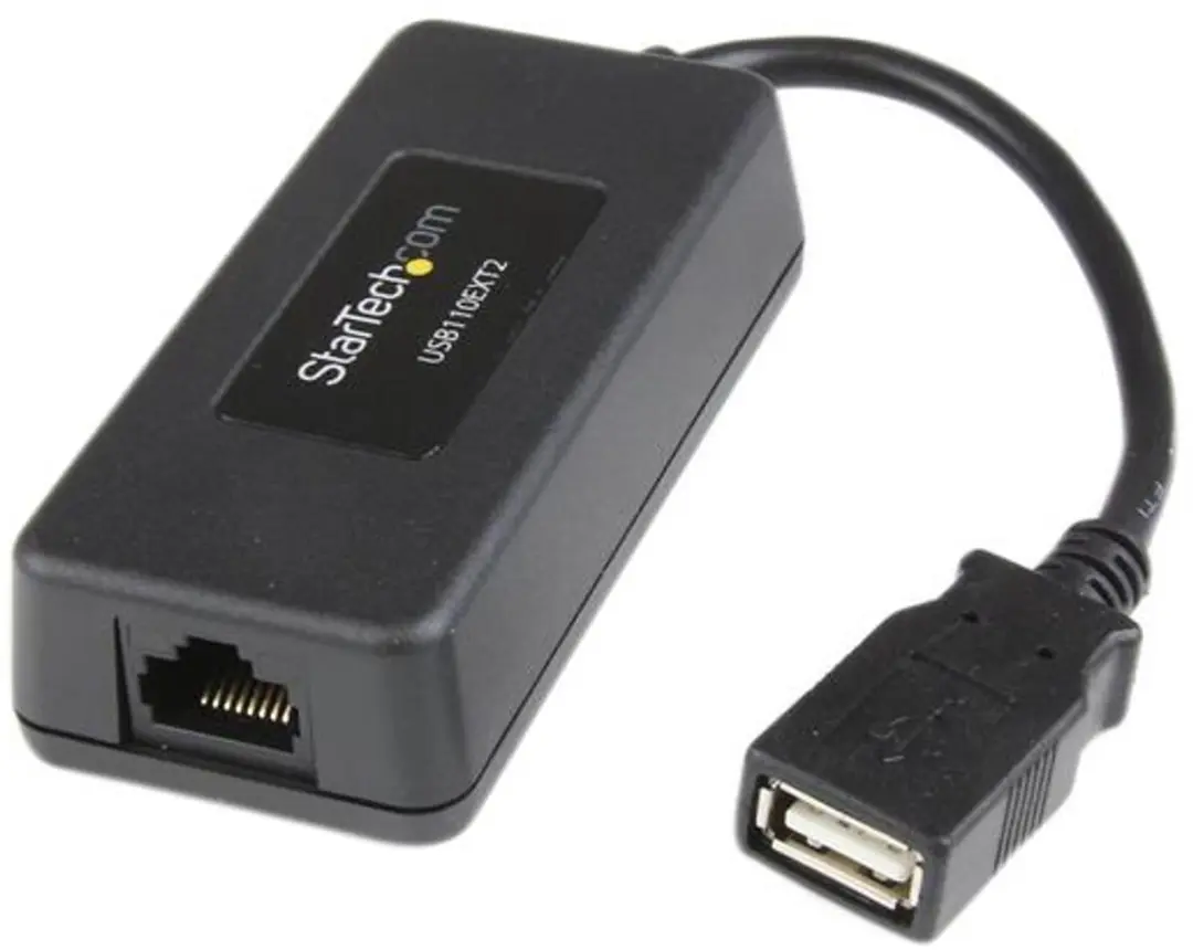 Startech USB110EXT2 USB Verlenger - 1 Poort - tot 40m - Zwart - afbeelding 2 van 4