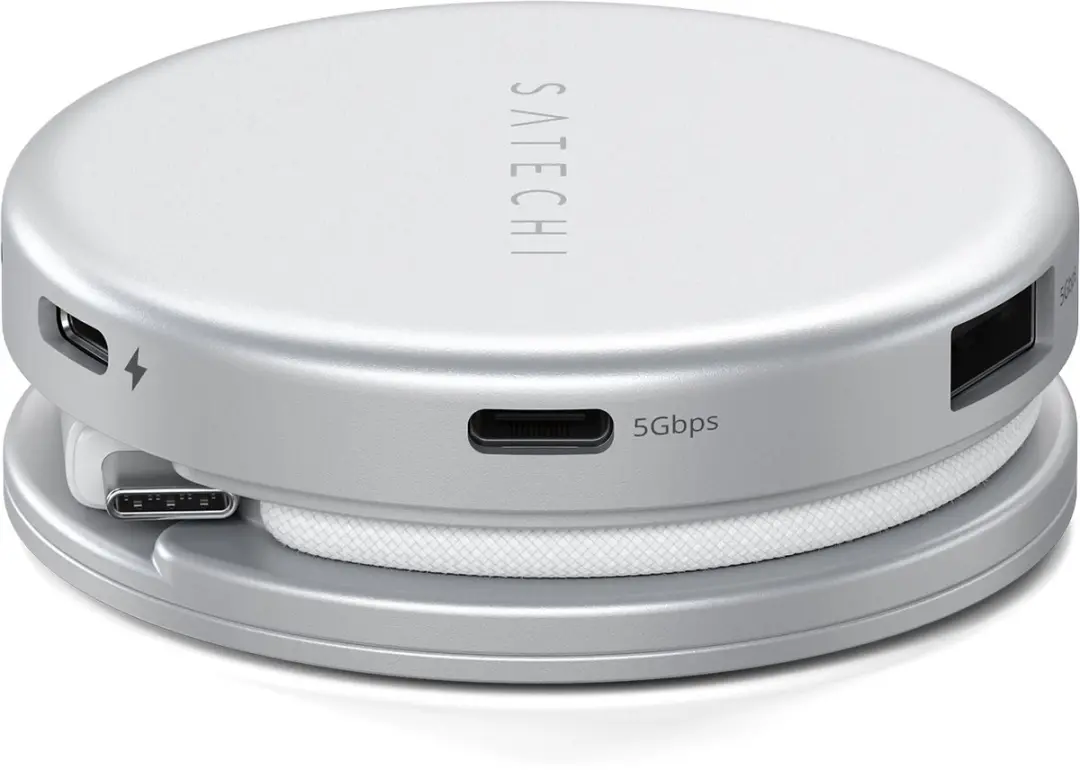Satechi On-the-Go 5-in-1 Multiport Adapter ST-POTG5S - Grijs - afbeelding 6 van 6