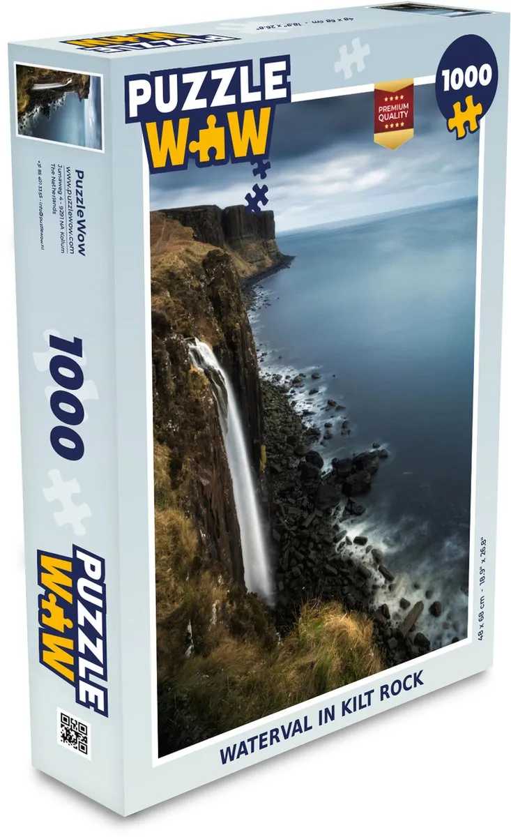 PuzzleWow Waterval in Kilt Rock Legpuzzel 1000 Stuks