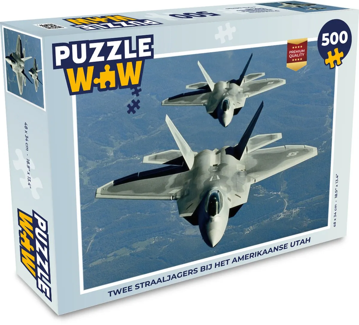 PuzzleWow Legpuzzel Twee Straaljagers Utah 500 Stuks - Multicolor