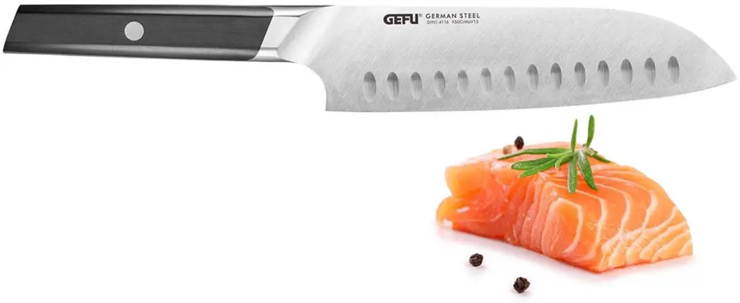 Santoku Mes, 18 cm, Ergonomische Grip, Duits Staal