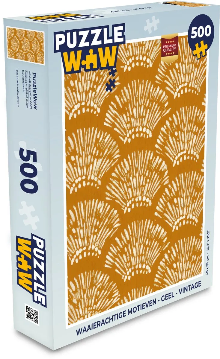 PuzzleWow Vintage Motieven Legpuzzel 500 Stuks - Multicolor