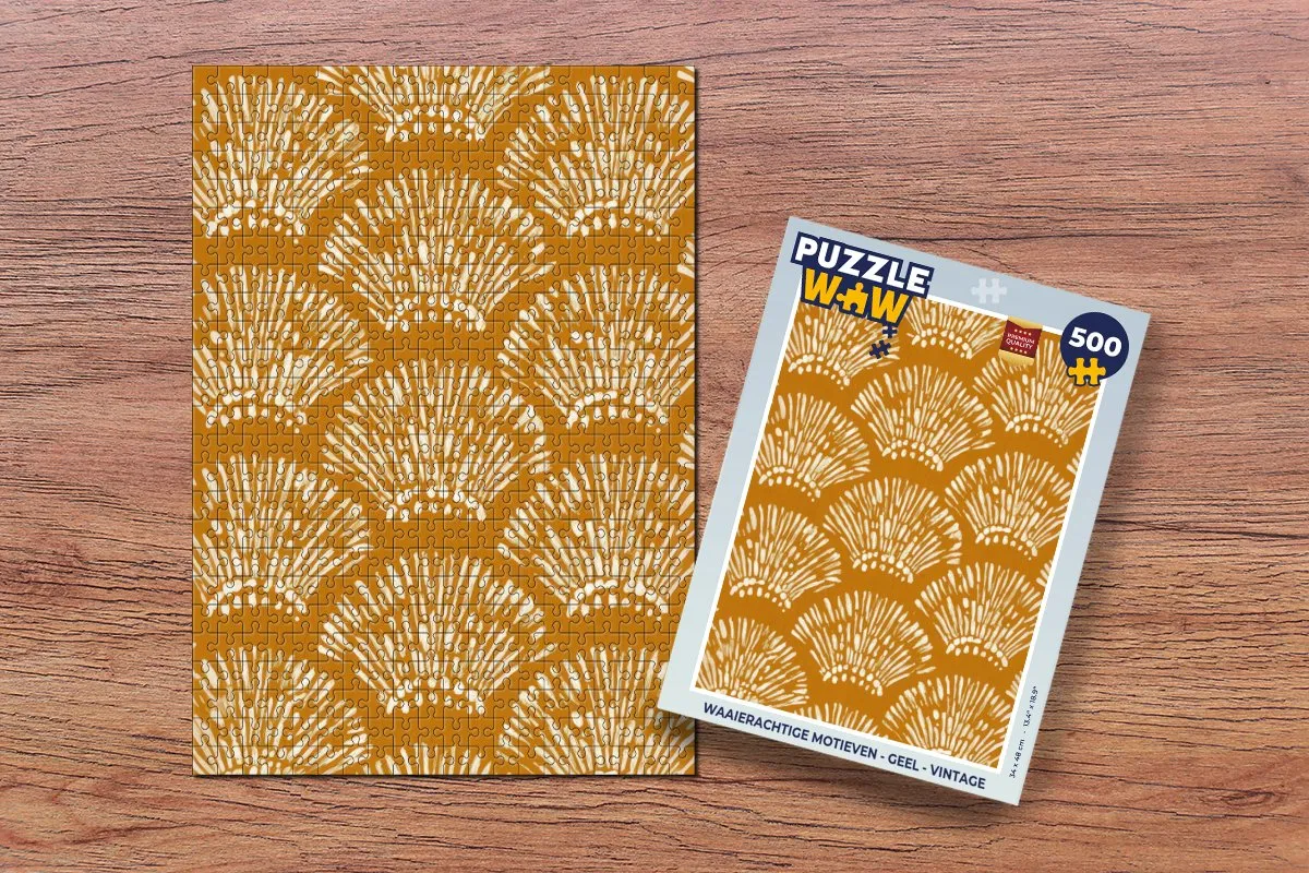 PuzzleWow Vintage Motieven Legpuzzel 500 Stuks - Multicolor
