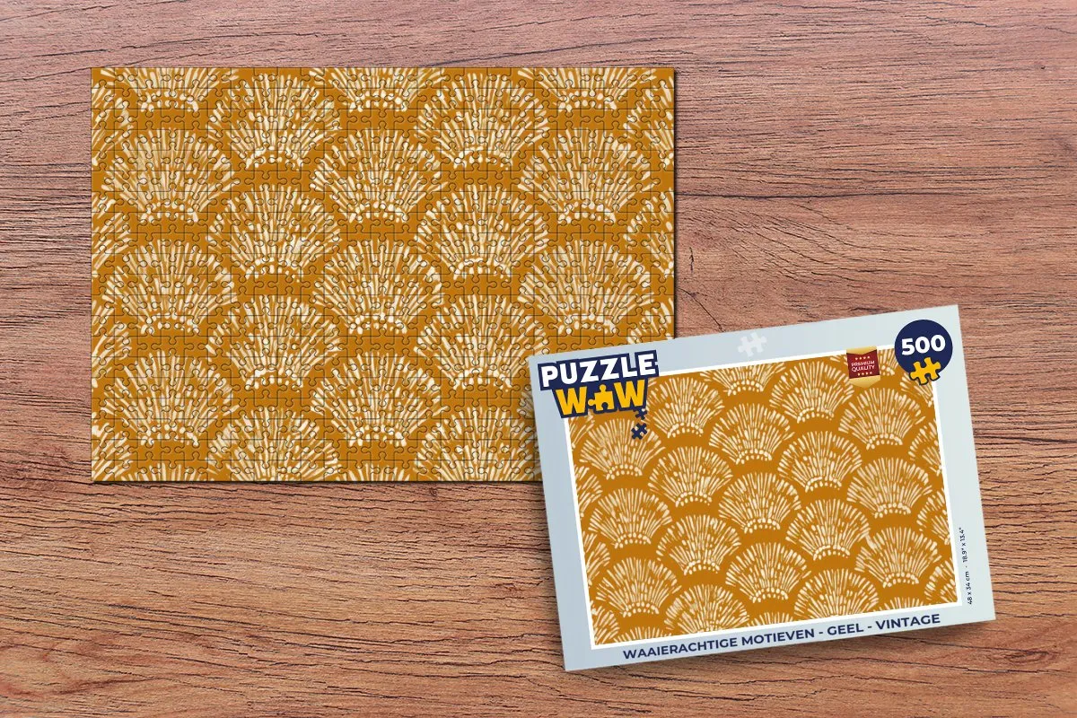 PuzzleWow Vintage Motieven Legpuzzel 500 Stuks - Multicolor