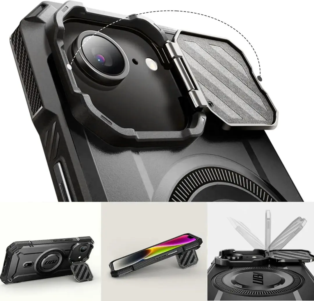 Supcase UB Pro MagXT Hoesje iPhone 16/17 - Zwart