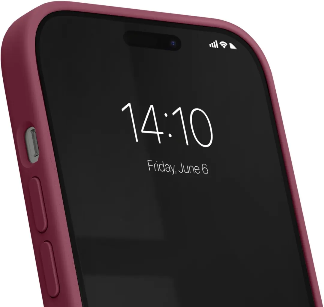 iDeal of Sweden Silicone Hoes iPhone 13/14/15/16 MagSafe - Donkerrood